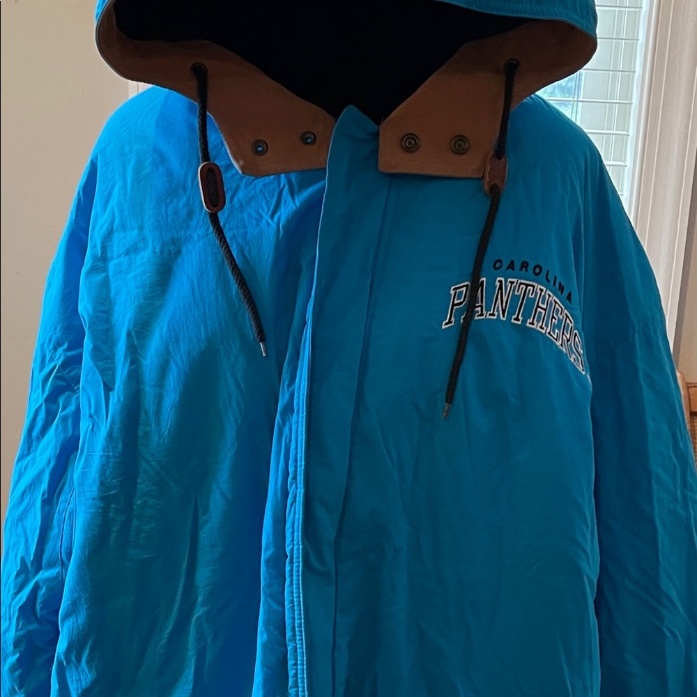NC Panthers hooded coat (waist/hip length)